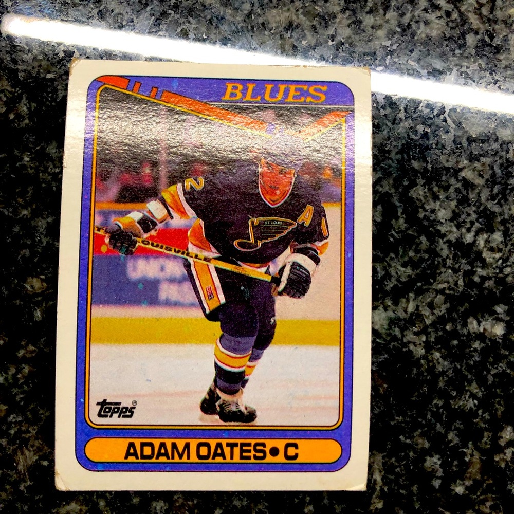 Adam Oates Topps 1990 #149 hockey card!!!